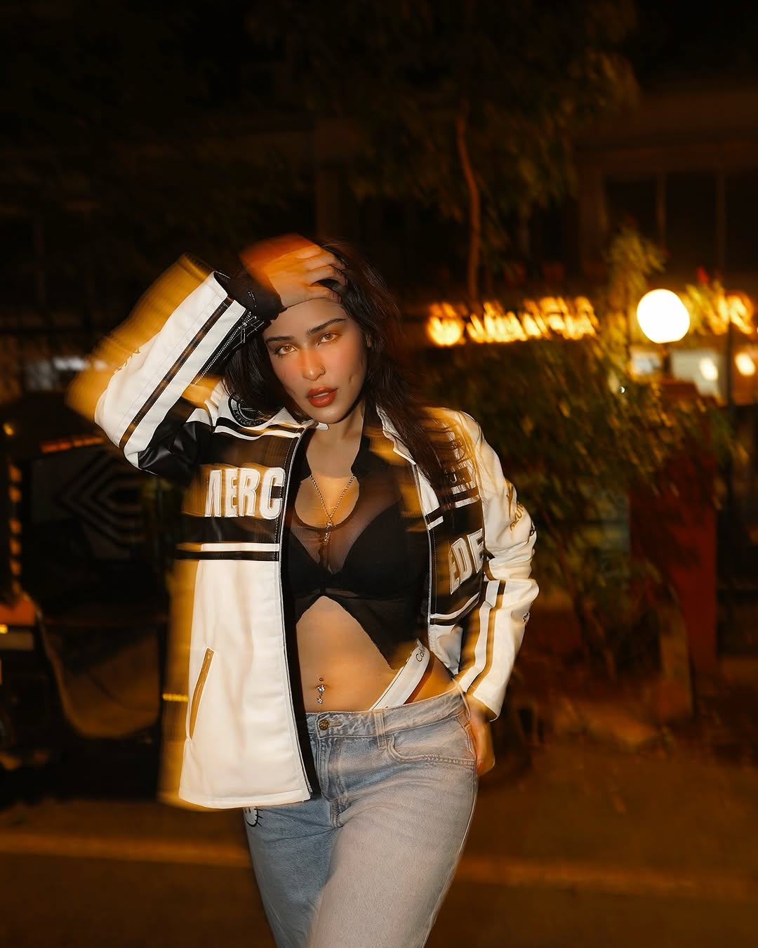 White Mercedes Leather Jacket – SLIKDRIP® F1 Edition