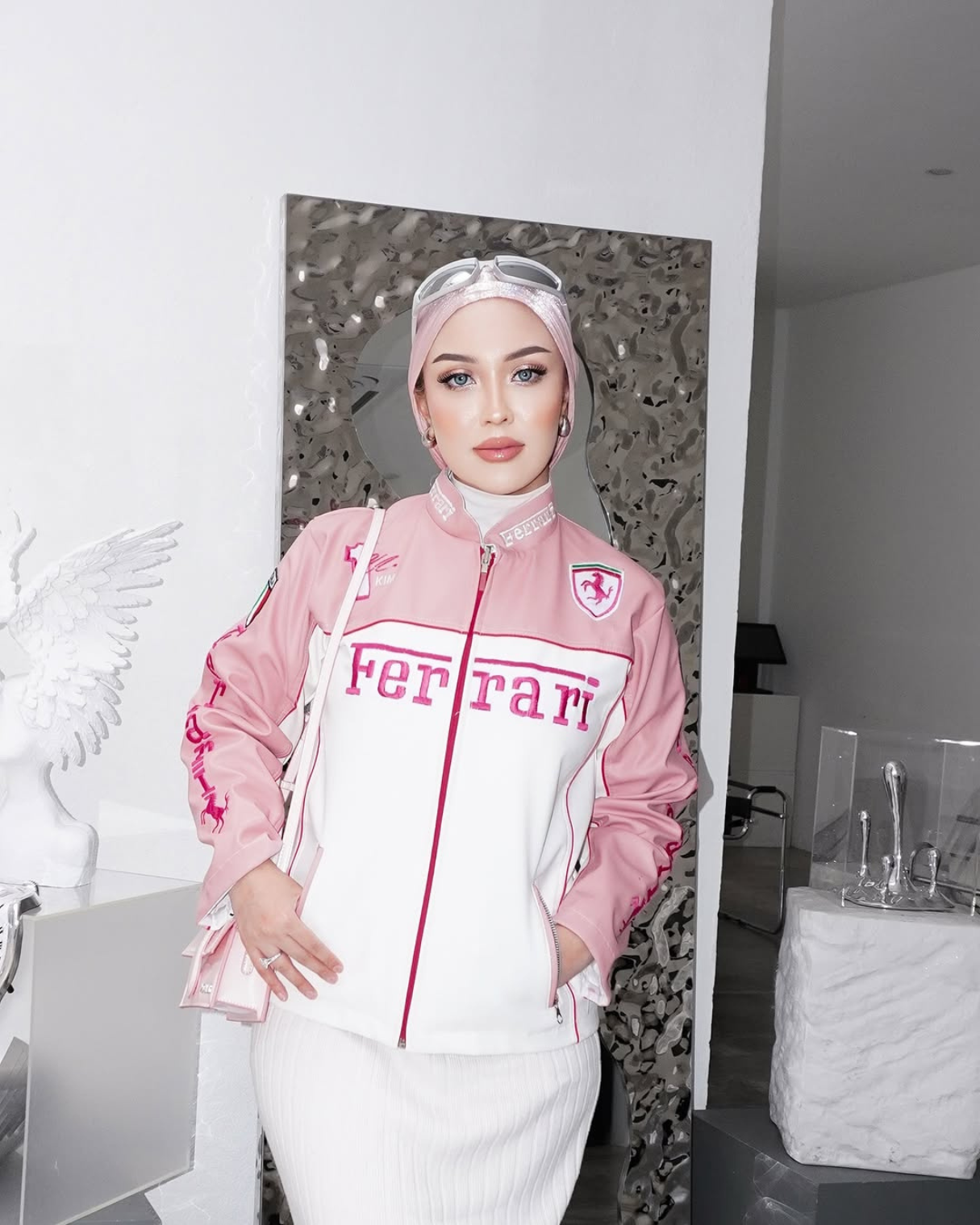 Pink Ferrari Leather Jacket – SLIKDRIP® Luxe Edition