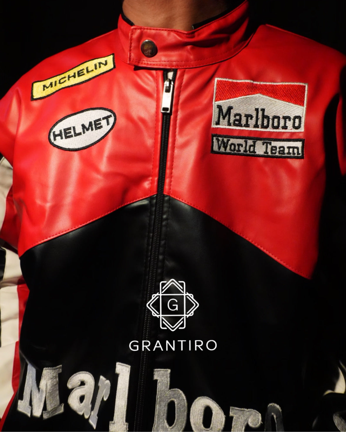 Marlboro Vintage Black Leather Jacket – SLIKDRIP® Legacy Edition