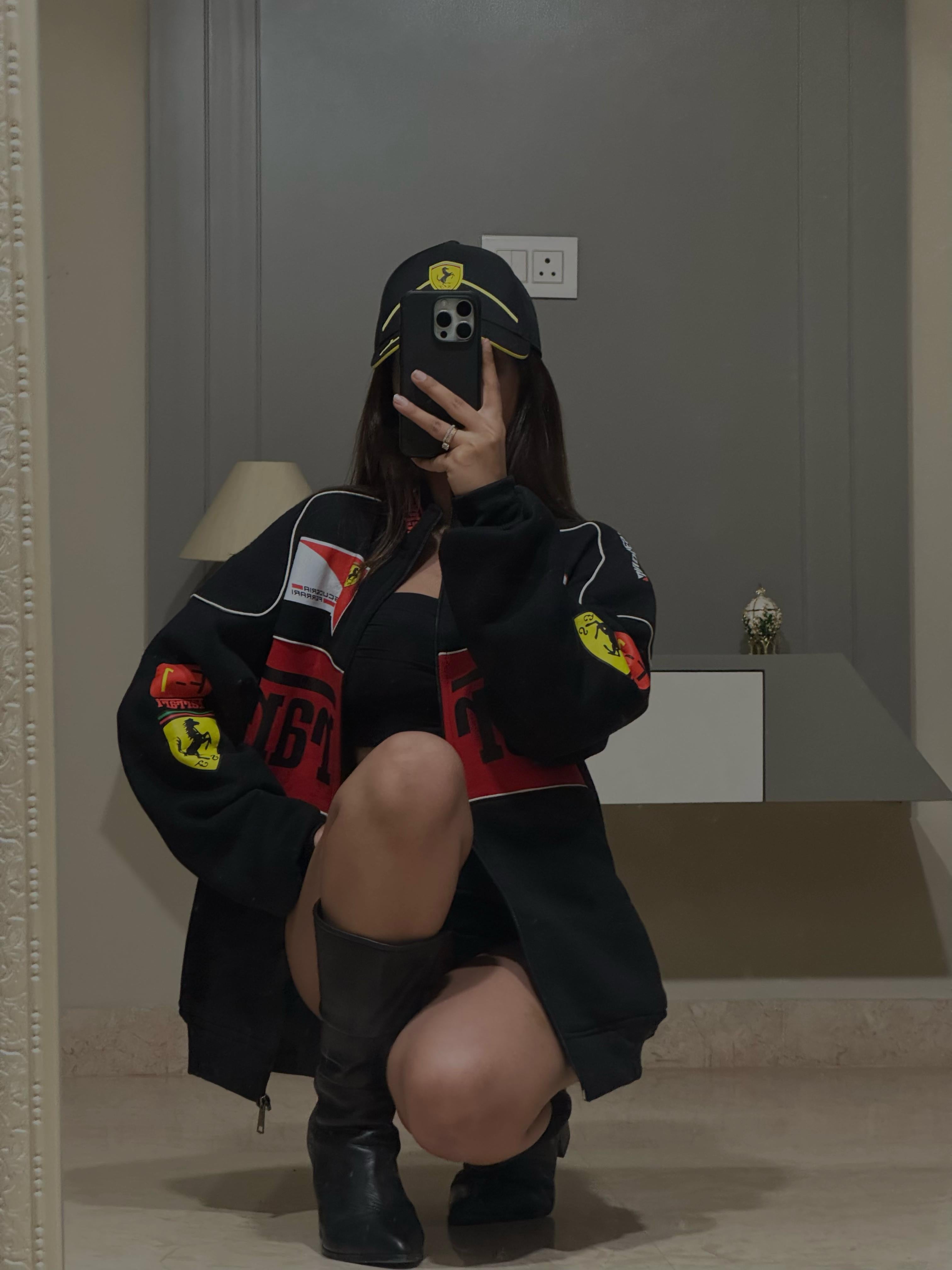 Black Ferrari Jacket – Limited-Drop - SLIKDRIP® Midnight Edition