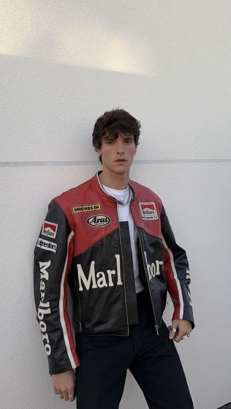 Marlboro Black Red Leather Jacket – SLIKDRIP® Legacy Edition