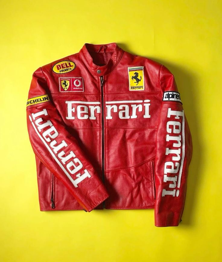 Red Ferrari Leather Jacket – Limited Edition