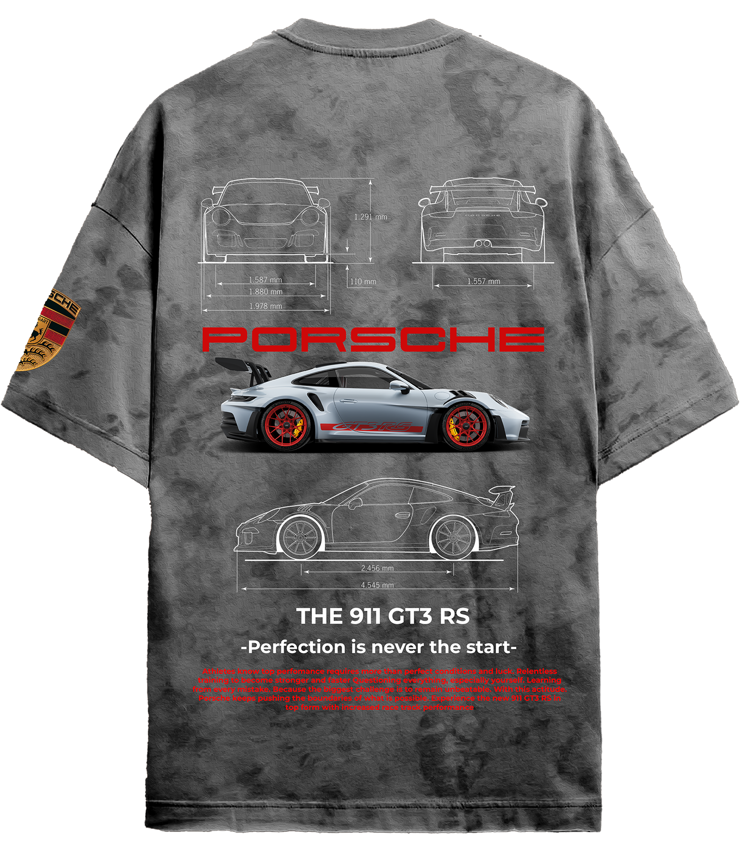 Oversized Porsche 911 T-shirt