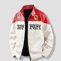 Ferrari White & Red Leather Jacket – SLIKDRIP® Limited Drop