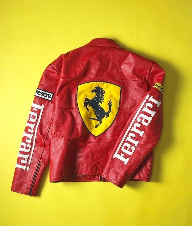 Red Ferrari Leather Jacket – Limited Edition