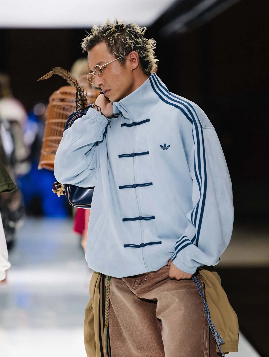 CNY-Inspired Premium SkyBlue Suede Jacket