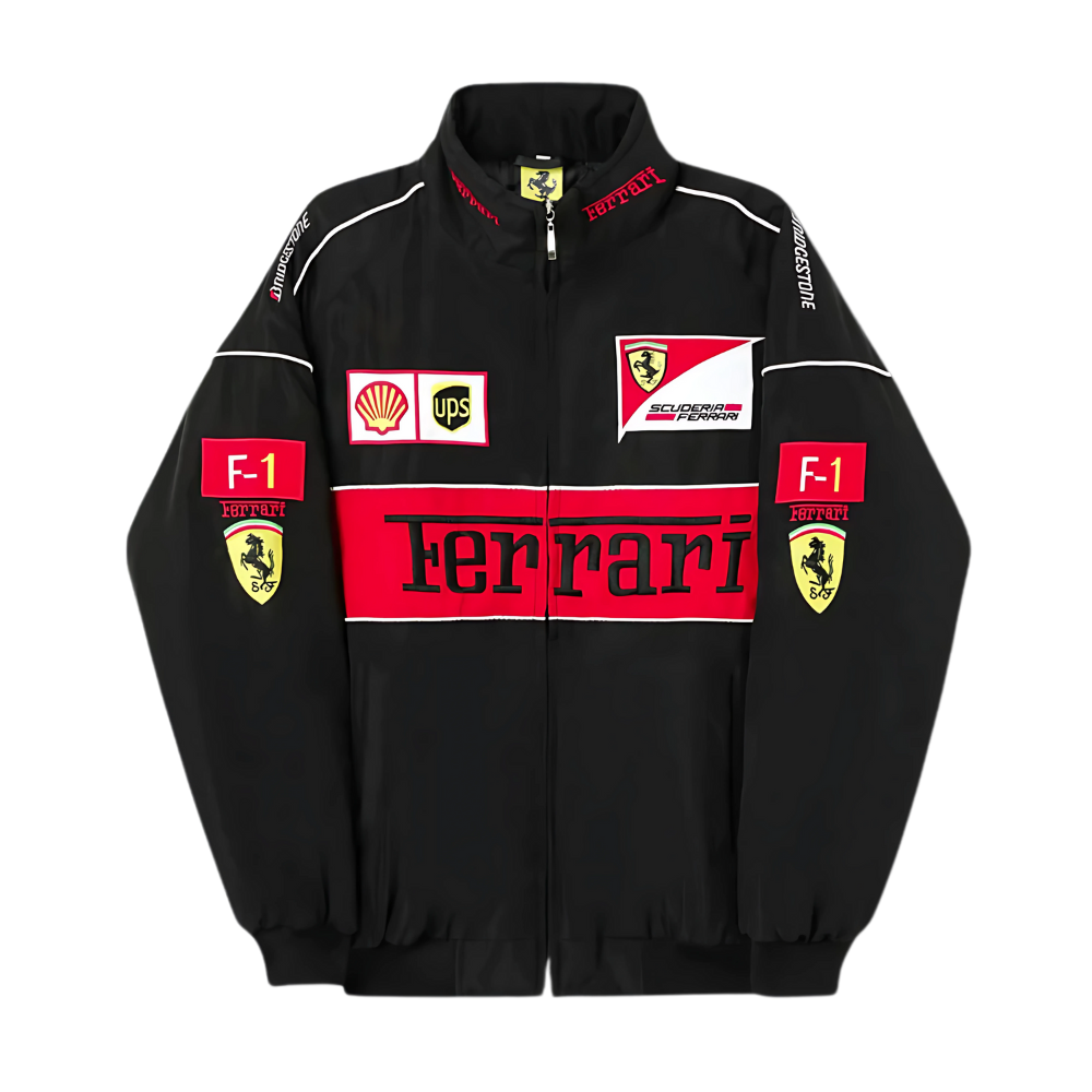 Black Ferrari Jacket – Ultra-Limited | SLIKDRIP® Race Edition