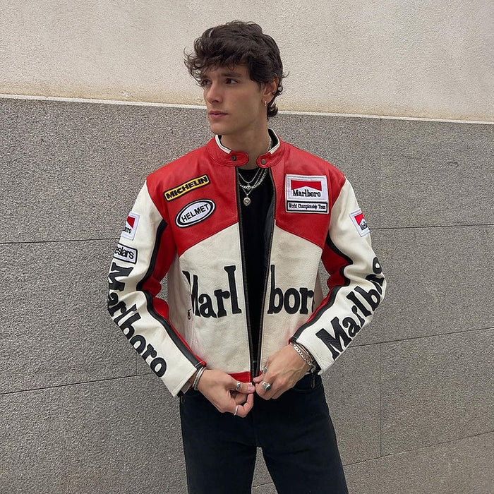 Marlboro Vintage Leather Jacket – SLIKDRIP® Legacy Edition