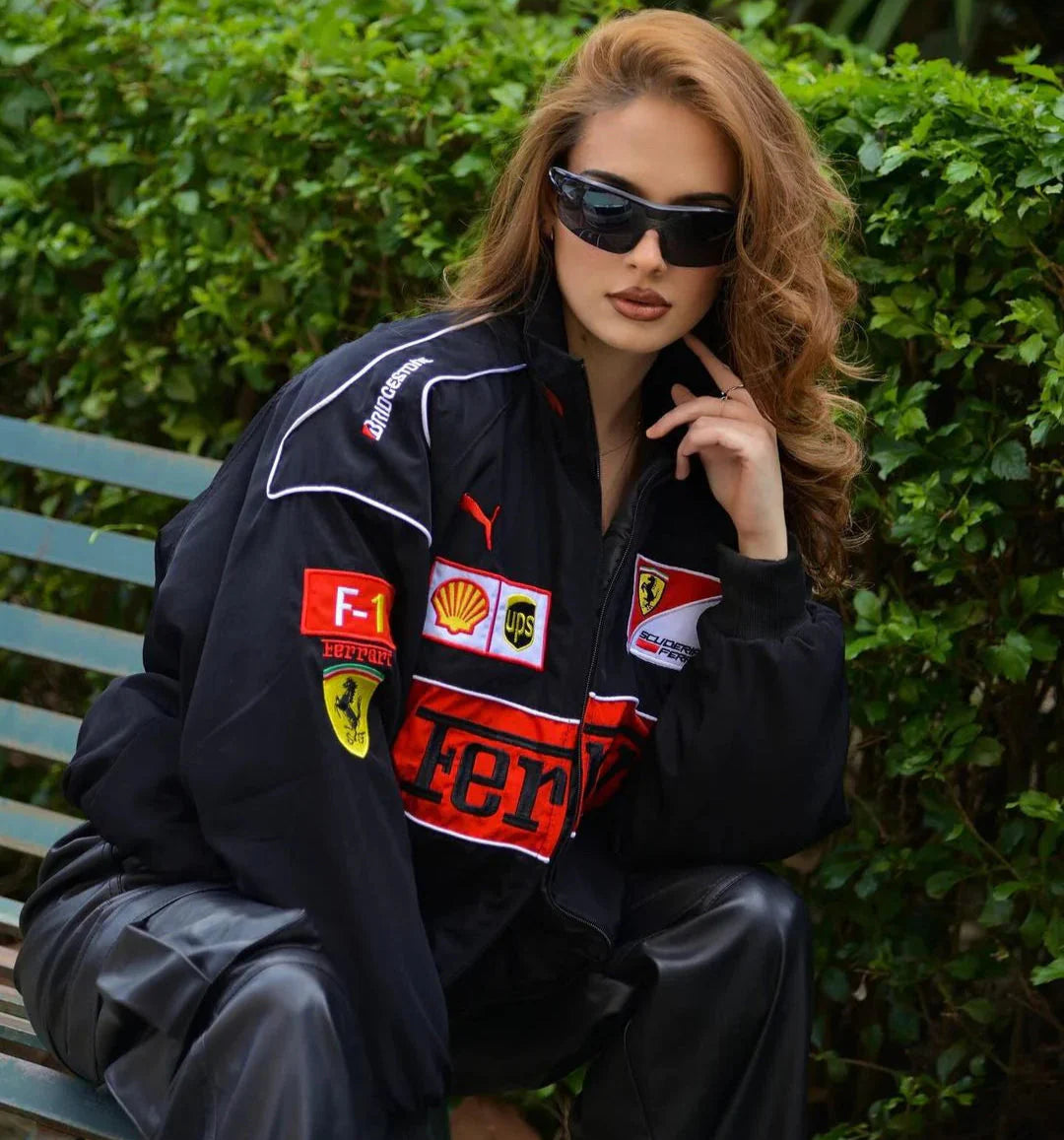 Black Ferrari Jacket – Ultra-Limited | SLIKDRIP® Race Edition