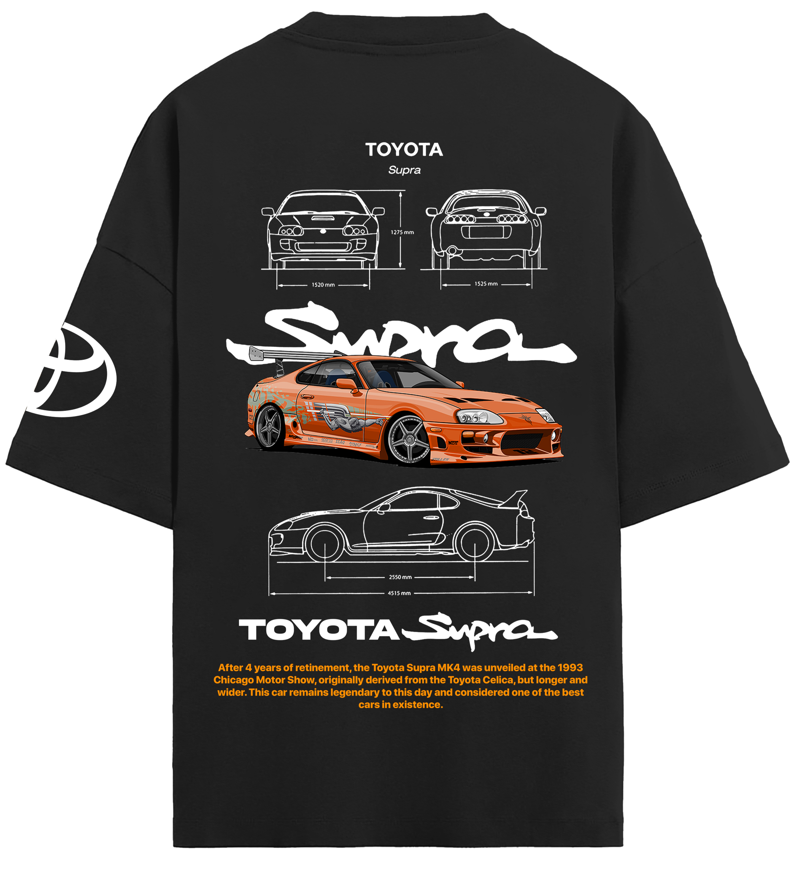 Oversized Toyota Supra T-shirt Oversized Toyota Supra T-shirt