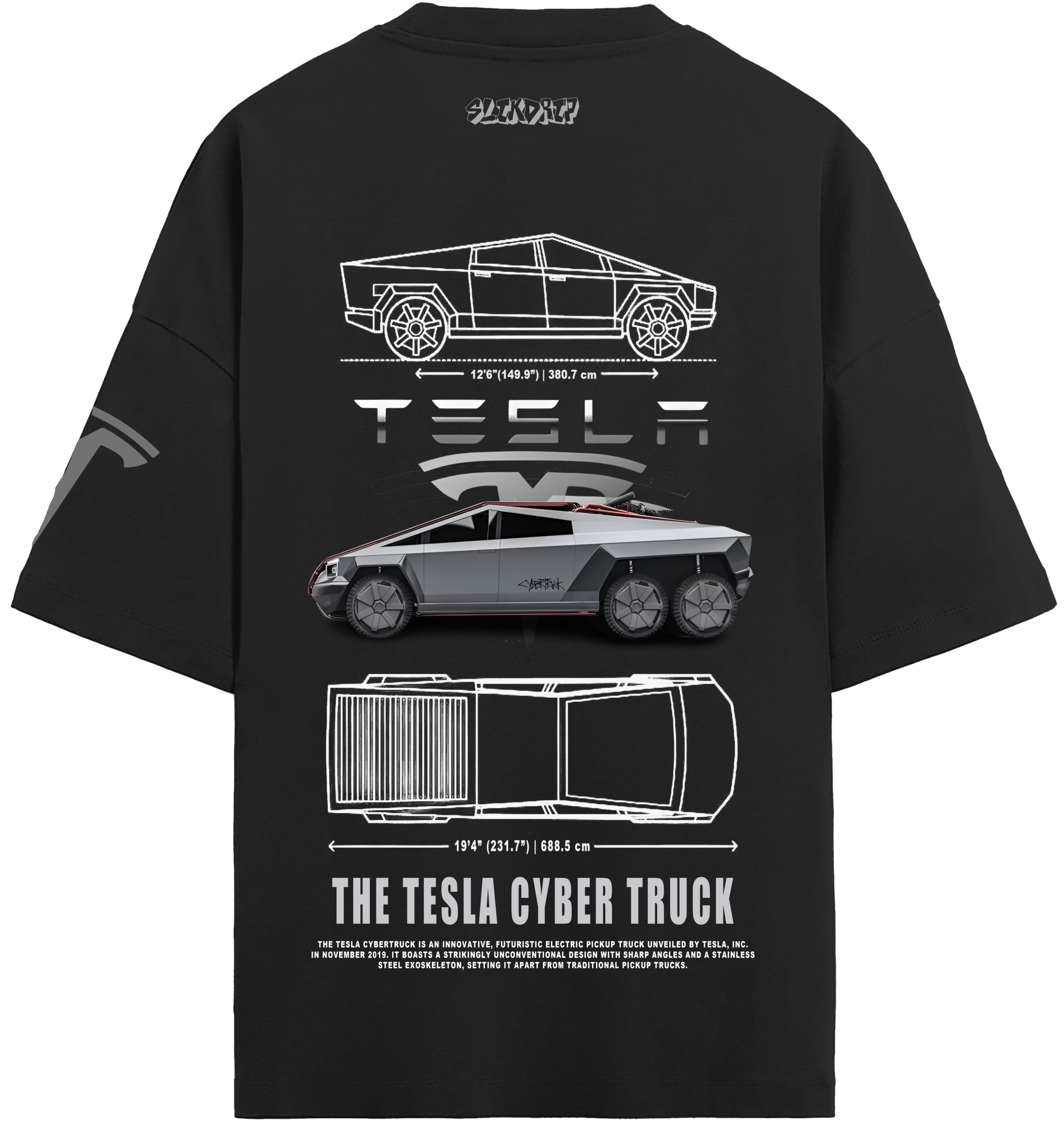 Oversized Tesla Cyber Truck T-shirt