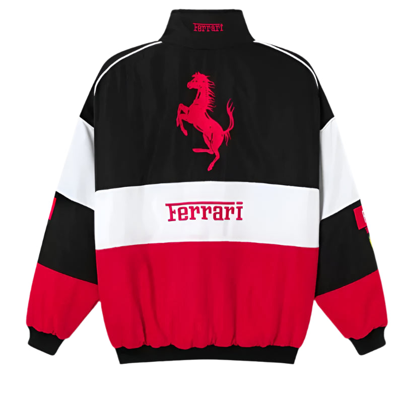 Tri-Color Ferrari Jacket – Limited-Drop | SLIKDRIP® Race Edition
