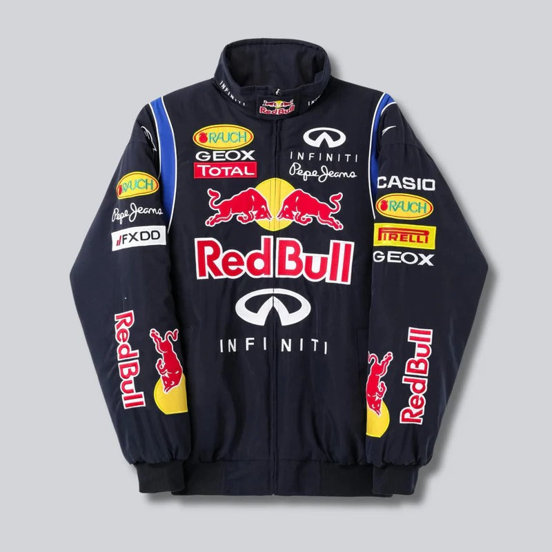 Unisex Red Bull Racing Jacket | Motorsport Fashion Style | Dark Blue