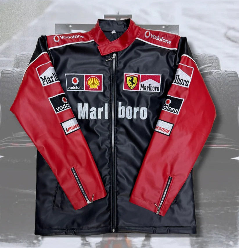 Marlboro Black Red Leather Jacket – SLIKDRIP® Legacy Edition