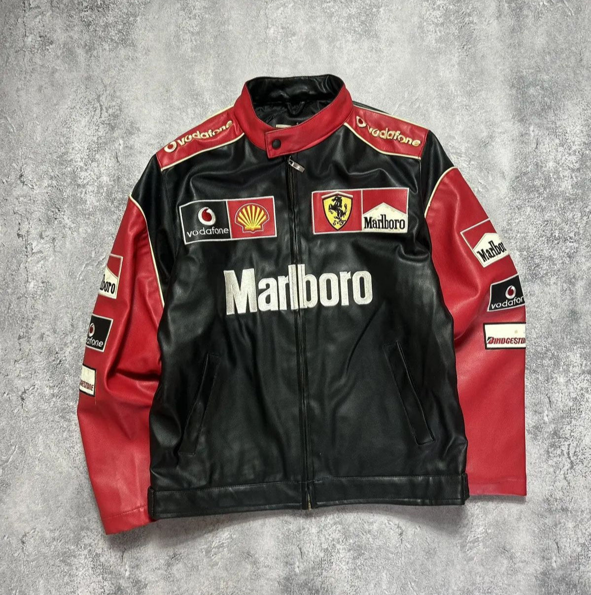 Marlboro Black Red Leather Jacket – SLIKDRIP® Legacy Edition