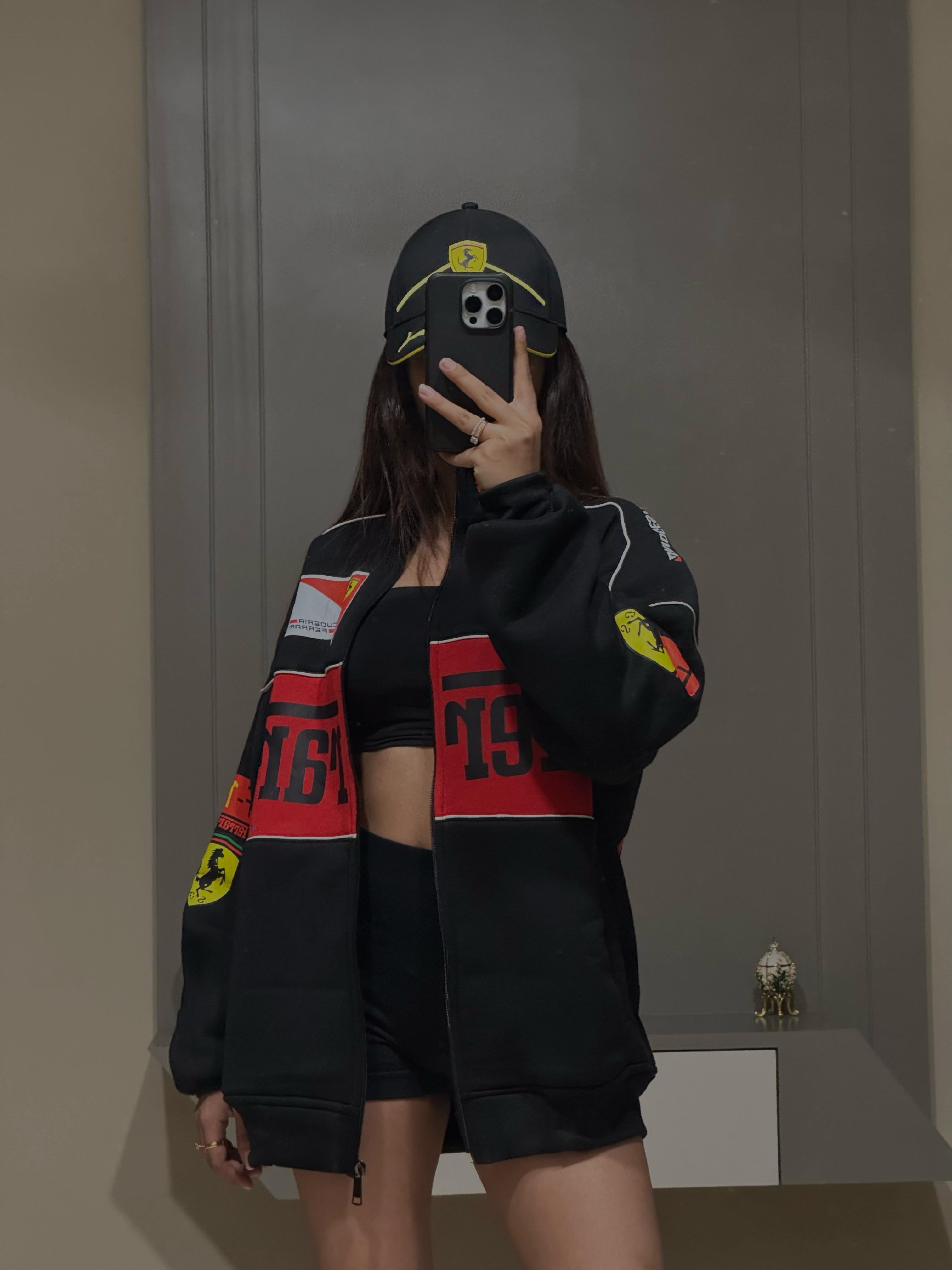 Black Ferrari Jacket – Limited-Drop - SLIKDRIP® Midnight Edition