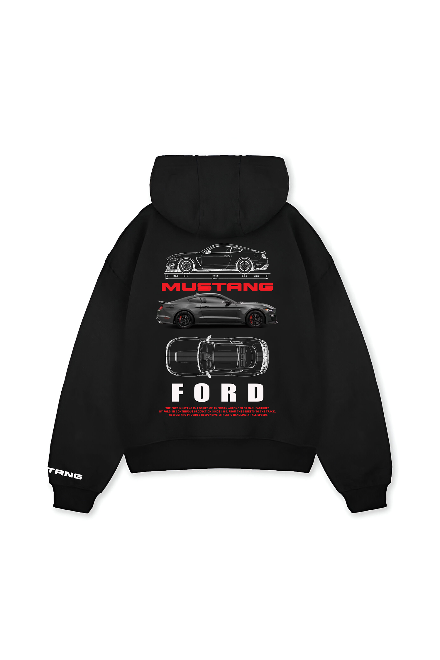 Oversized Mustang Hoodie