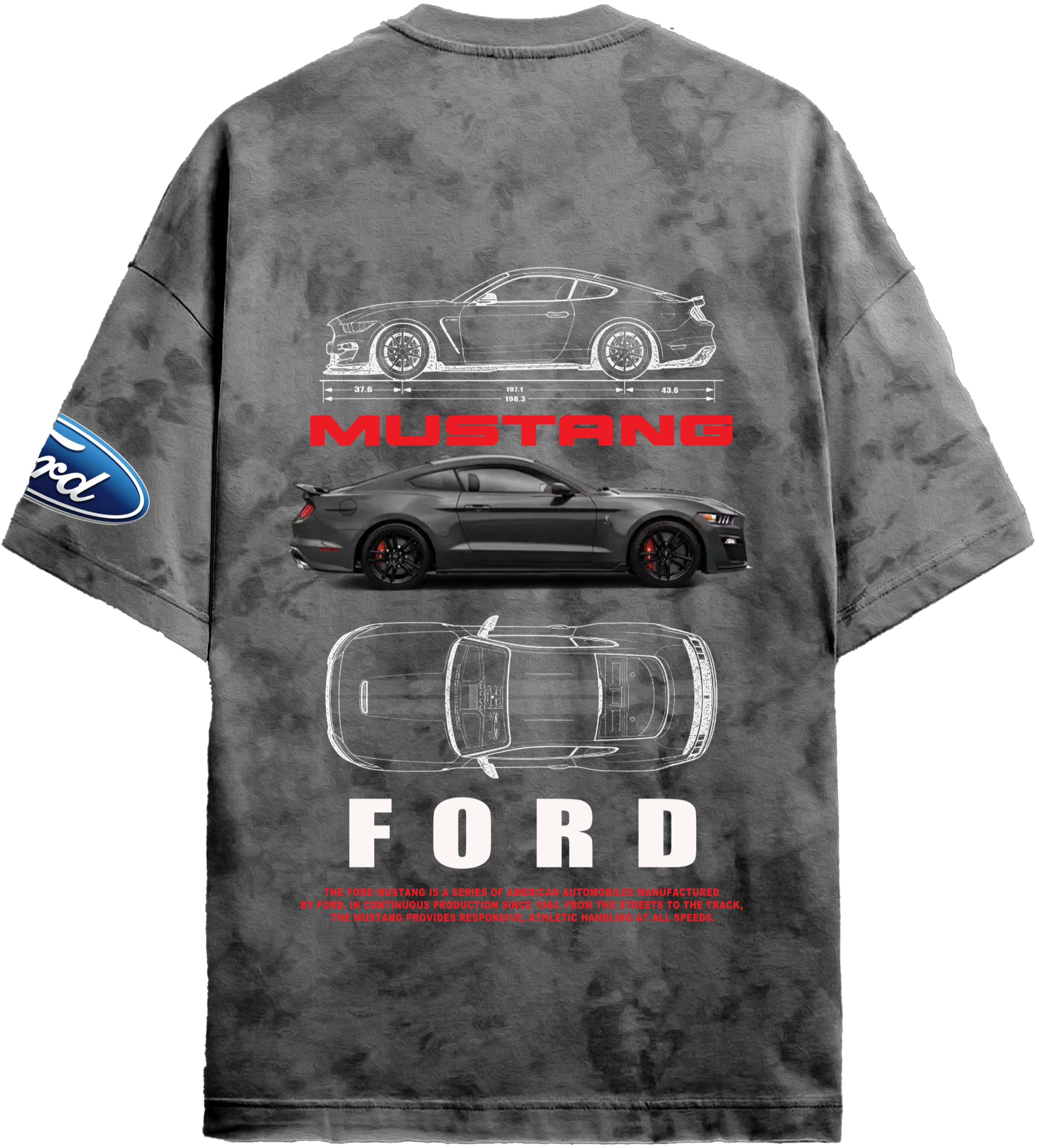 Oversized Ford Mustang T-shirt