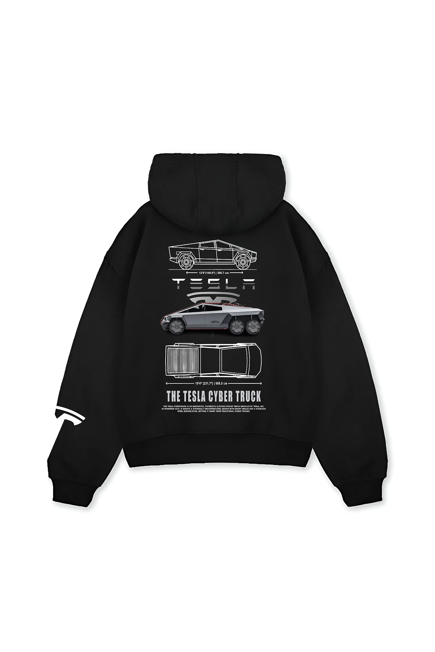 Oversized Tesla Cyber Truck Hoodie