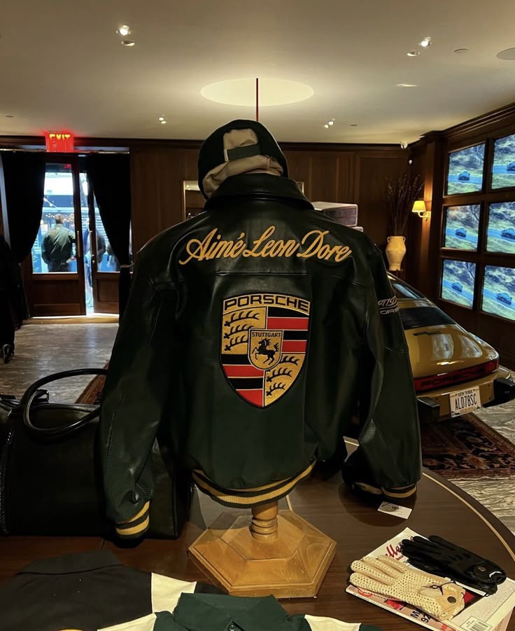 Porsche Vintage Leather Jacket – Slikdrip® Luxe Edition