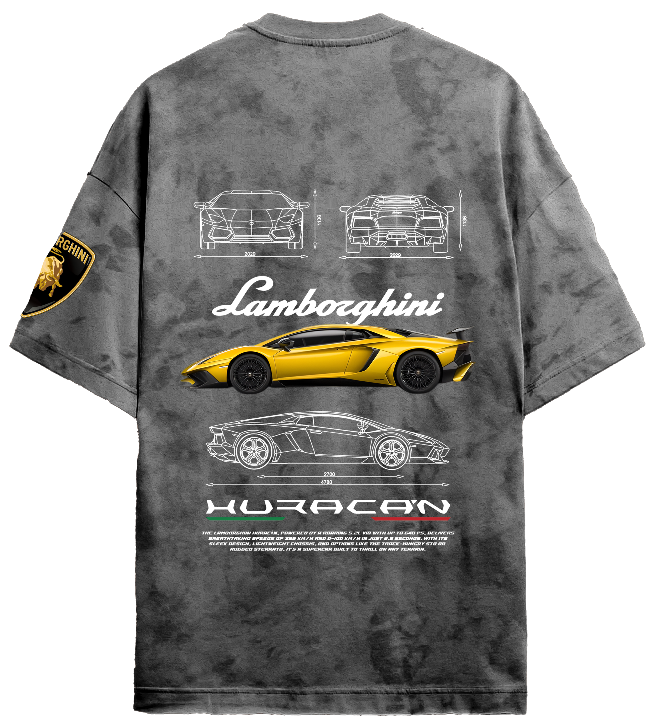 Oversized Lamborghini Huracan T-shirt [SPECIAL EDDITION]