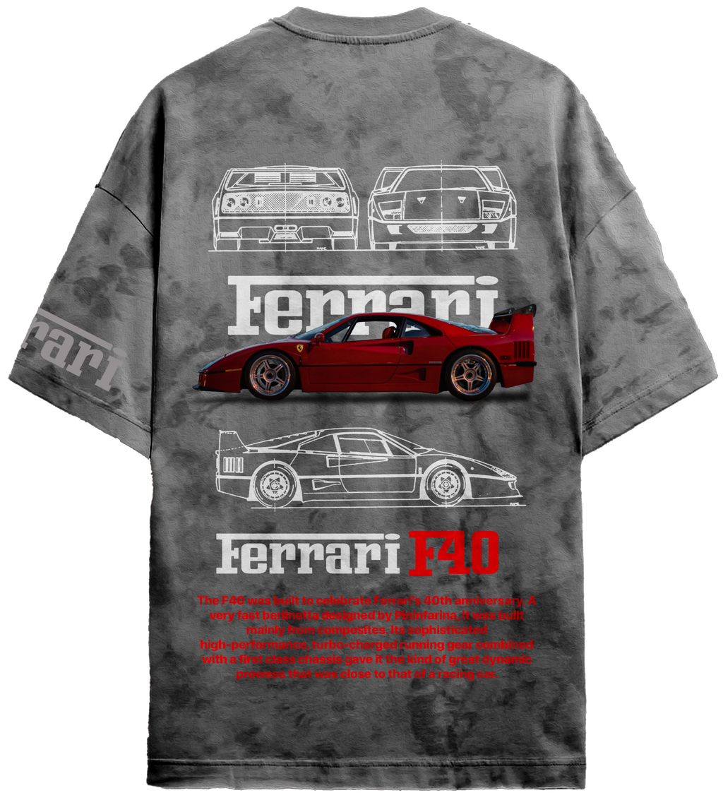 Oversized Ferrari F40 T-shirt