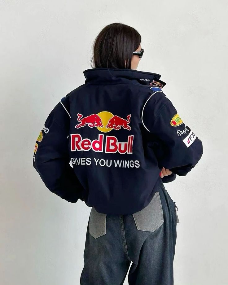 RedBull Embroidered Puffer Jacket – Limited Drop | SLIKDRIP® F1 Edition