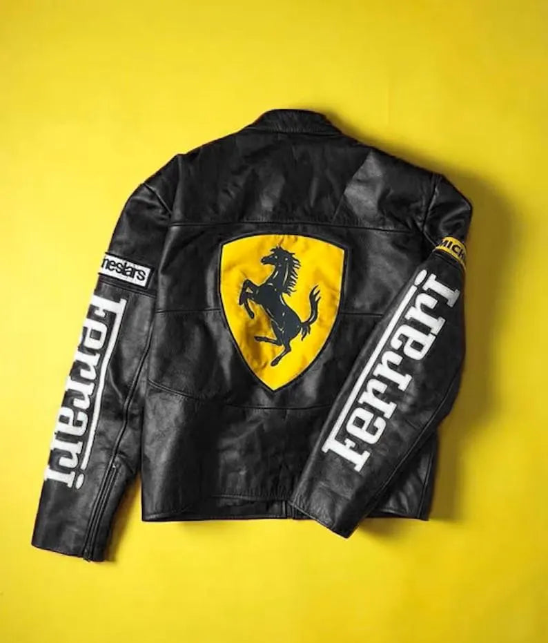 Blacked Ferrari Leather Jacket – Limited Edition