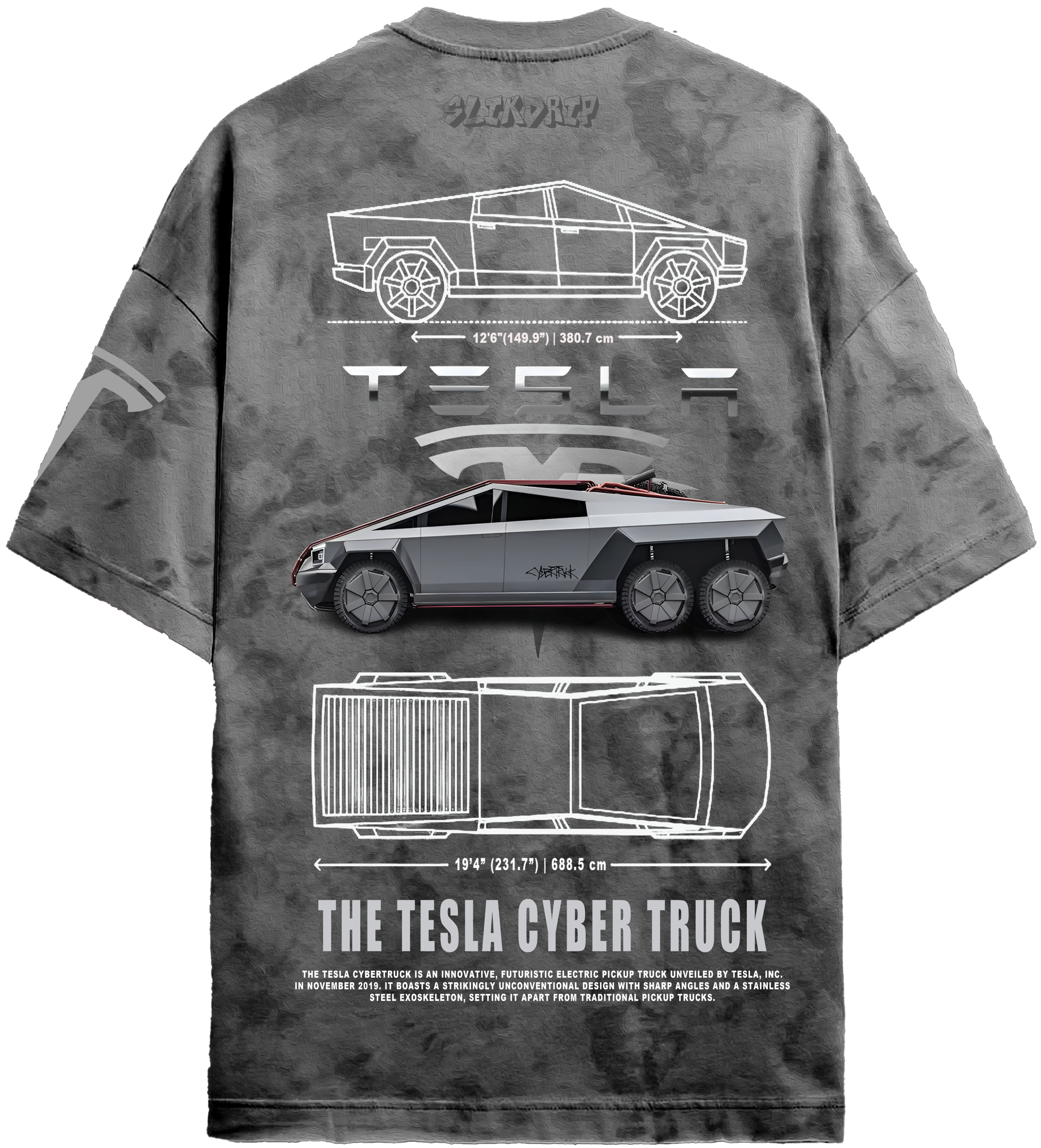 Oversized Tesla Cyber Truck T-shirt